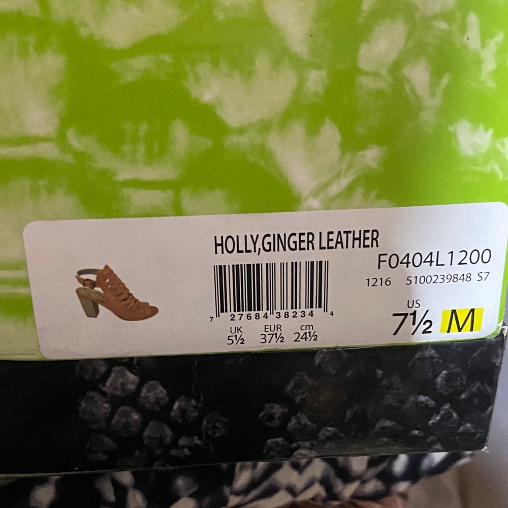 NEW Sam Edelman Holly Ginger Leather Heels
